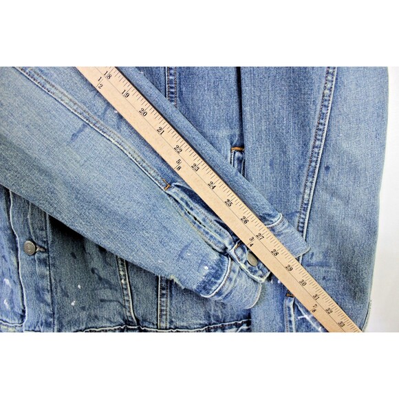 NWT Polo Ralph Lauren 3XLT Paint Splatter Rugged Trucker Denim Jean Jacket - Picture 8 of 12